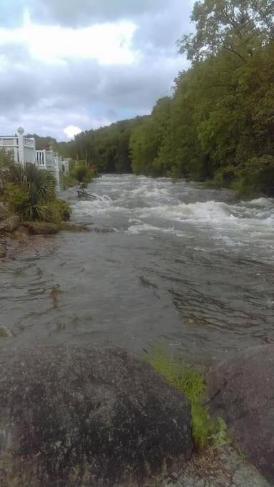 Stunning 3 Bed Riverside Cabin In Snowdonia Caeathro Eksteriør billede