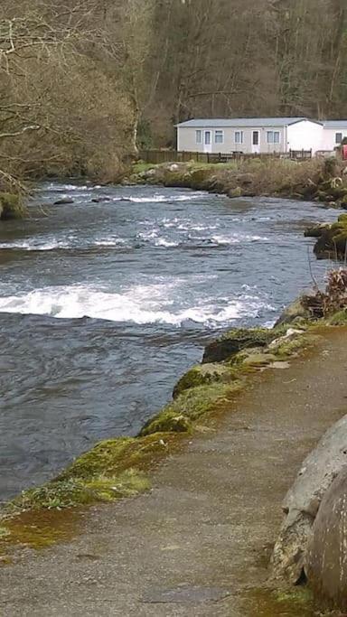 Stunning 3 Bed Riverside Cabin In Snowdonia Caeathro Eksteriør billede