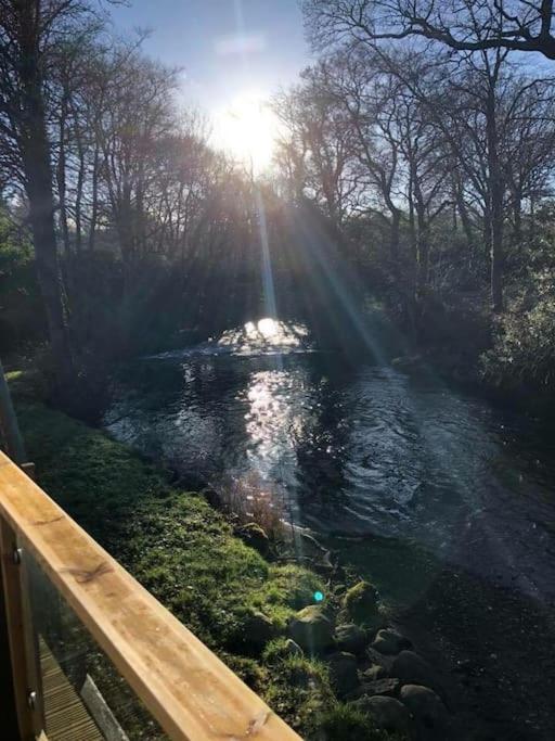 Stunning 3 Bed Riverside Cabin In Snowdonia Caeathro Eksteriør billede